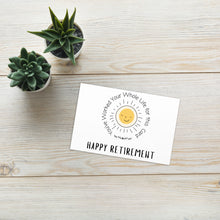 Load image into Gallery viewer, Happy retirement greeting card