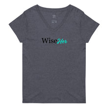 Load image into Gallery viewer, Women’s WiseHER Short Sleeve, V-neck T-shirt