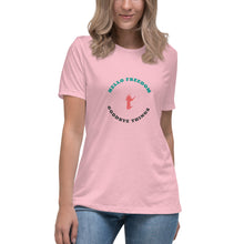Load image into Gallery viewer, Women's "Hello Freedom Goodbye Things" T-Shirt