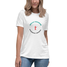 Load image into Gallery viewer, Women's "Hello Freedom Goodbye Things" T-Shirt