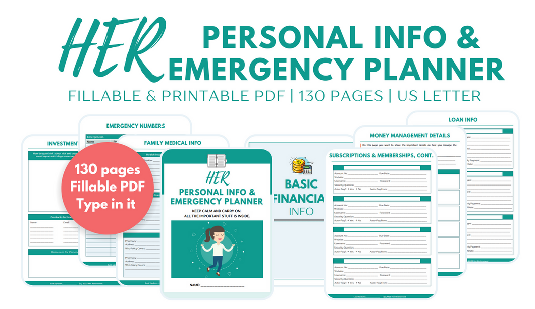 Her Personal Info & Emergency Planner
