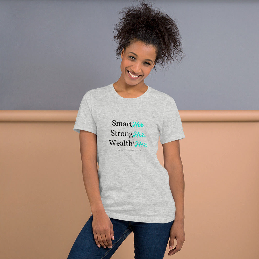 Women's SmartHer StrongHer WealthiHer Short-Sleeve T-Shirt